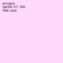 #FFD9FD - Pink Lace Color Image